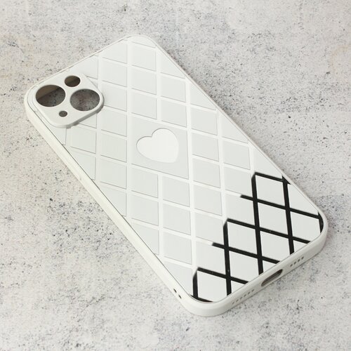 Teracell Torbica Diamond Heart za iPhone 14 Plus 6.7 bela Slike