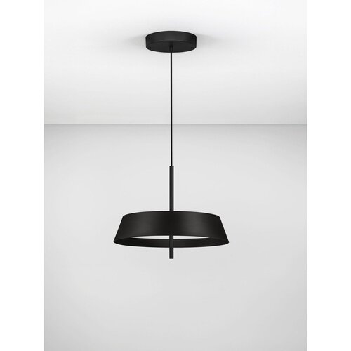 Nova Luce Mat črna aluminijasta LED zatemnitvena viseča svetilka &amp;oslash; 45 cm Velio &amp;ndash; Slike