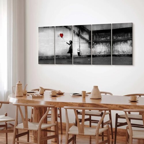  Slika - Banksy: Runaway Balloon 225x90 Premium Print Slike