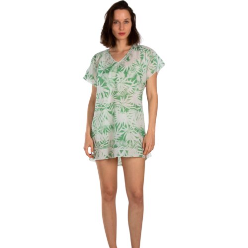 AKER Kaftan za plažu belo-zeleni Cene