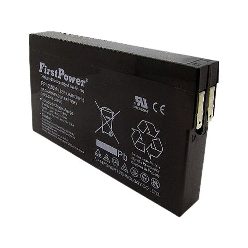 FirstPower FIRST POWER Akumulatori 12 V 2 Ah FP1220M, Tab terminal, Crni Slike