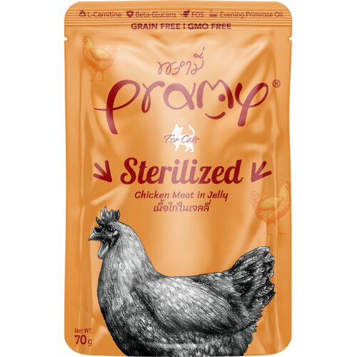 Pramy Cat Sterilized pi&amp;scaron;čanec v želeju 70 g Slike