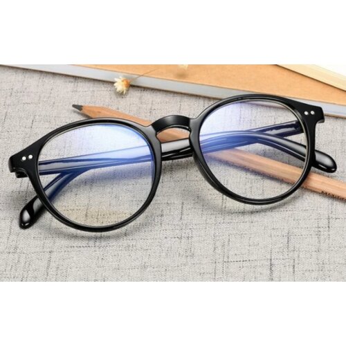  Očala za blokiranje modre svetlobe, Oval Gloss Black Slike