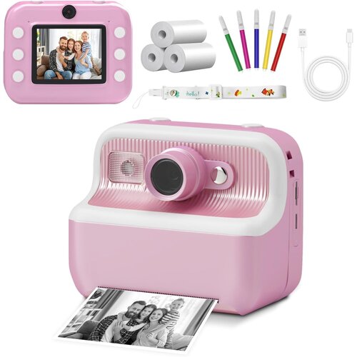  Dječiji fotoaparat sa instant printerom rozi Cijene