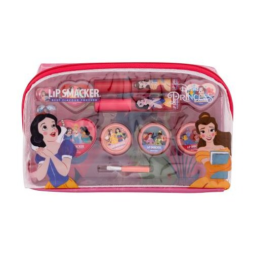 Lip Smacker Disney Princess Essential Makeup Bag Set glos za ustnice 2 x 2 ml + kremni glos za ustnice 2 x 0,8 g + osvetljevalna krema 3 x 1,6 g + prstan 2 kos + obesek + aplikator + kozmetična torbica Cene