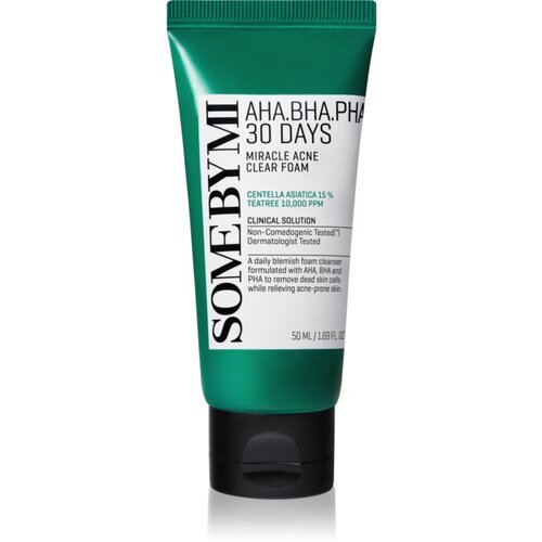 SOMEBYMI AHA∙BHA∙PHA 30 Days Miracle Acne Clear Foam pjena za dubinsko či&amp;scaron;ćenje za problematično lice, akne 50 ml Slike