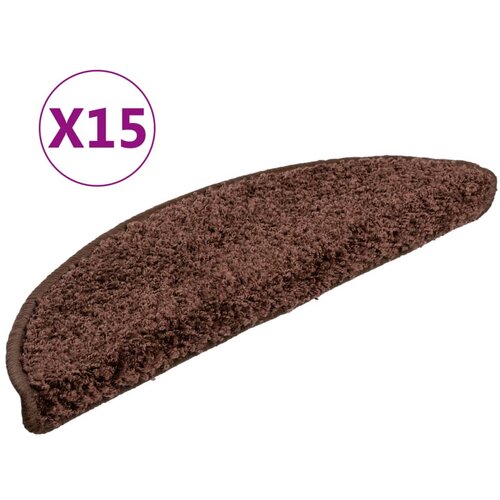 Maison Chic Preproga, Ruge za stopnice 15 kosov 56x17x3 cm rjave, (22120604) Cene