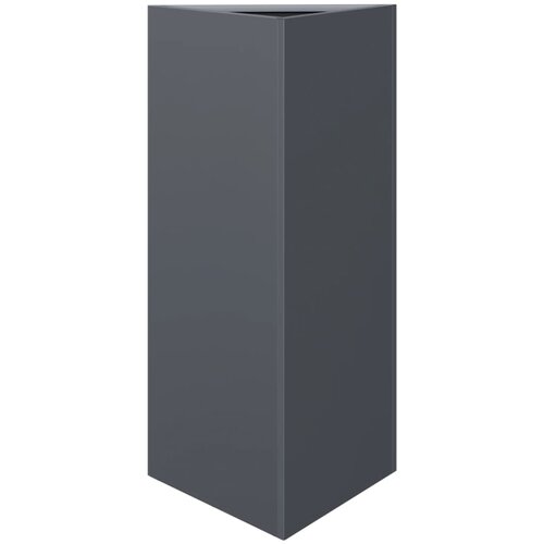 Maison Chic Vrtno korito - Greda - Cvetlični Lonec antracit trikotnik 40x34,5x70 cm jeklo, (21789762) Slike