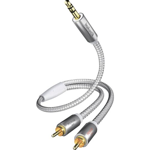 Inakustik 004100015 cinch / klinker avdio priključni kabel [2x moški cinch konektor - 1x 3\,5 mm banana moški konektor] 1.50 m bela\, srebrna pozlačeni konektorji, (20431957) Cene
