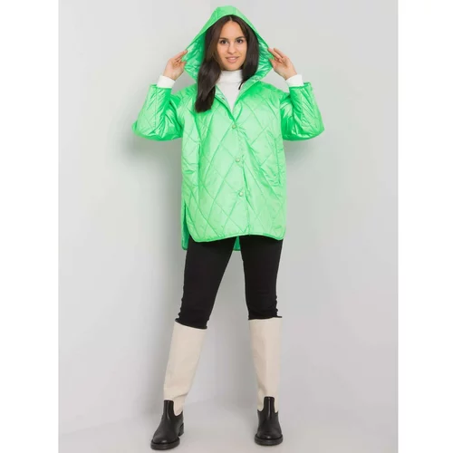 Fashion Hunters Selah green quilted jacket with hood
