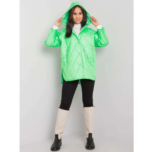 Fashion Hunters Selah green quilted jacket with hood Slike