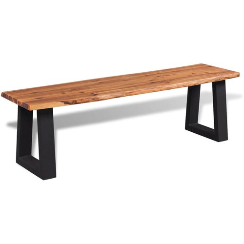  Klupa od masivnog bagremovog drva 145 cm Slike