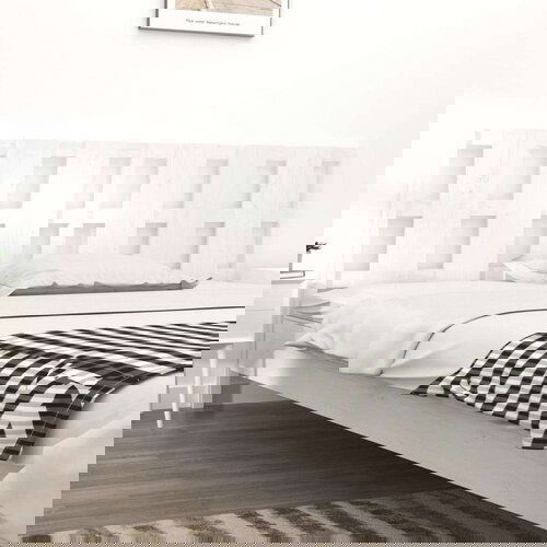  Uzglavlje za krevet bijelo 205 5x4x100 cm od masivne borovine Cene
