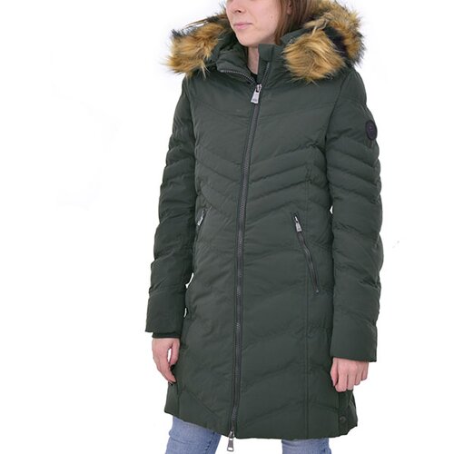 Eastbound ženska jakna WMS LONG JACKET WITH FUR EBW673-OLV Slike