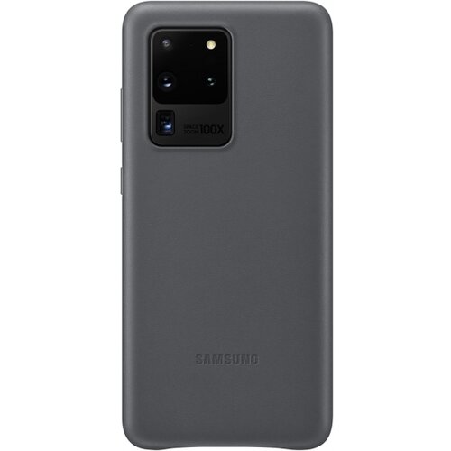 Samsung original usnjen ovitek ef-vg988lje za galaxy s20 ultra - zaščita zadnjega dela - siv Cene