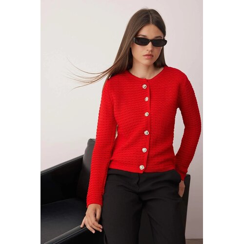 TRENDYOLMILLA Ženski kardigan Twoaw26Hi00186, Crvena Cene
