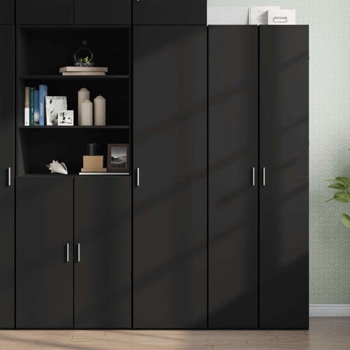 vidaXL Visoka komoda crna 45x42,5x185 cm od konstruiranog drva Cijene