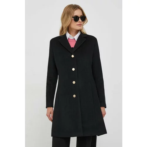 Polo Ralph Lauren Vuneni kaput boja: crna, za prijelazno razdoblje