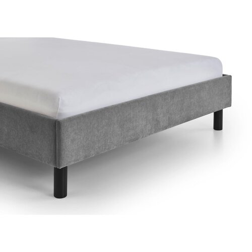 Meise M&amp;ouml;bel Siva oblazinjena postelja brez letvenega dna 120x200 cm Joker &amp;ndash; Slike