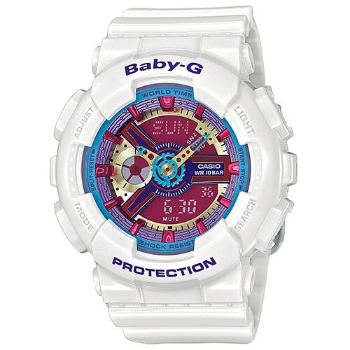 Casio Ženski sat G-Shock BA-112-7A, Beli Slike