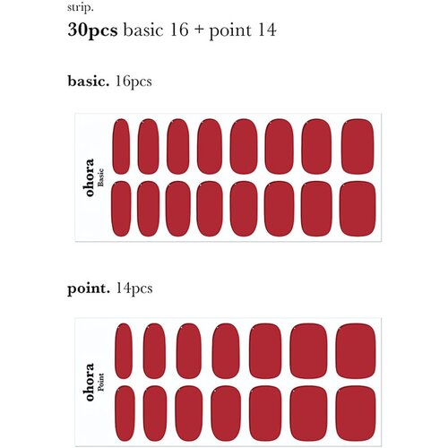 OHORA Gel Nail Sticker N Addict nalepke za nohte odtenek NB-022 30 kos Slike