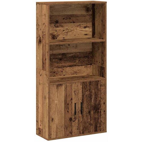 Maison Chic Knjižna omara - Knjižni regal starinski les 60x24x120 cm inženirski les, (21726002) Slike