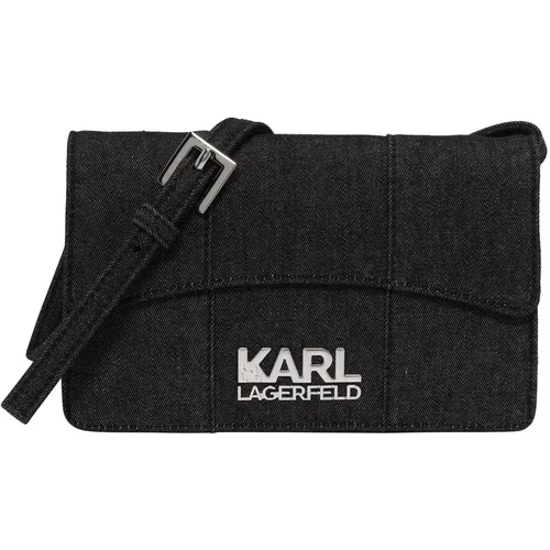 Karl Lagerfeld Torba preko ramena crna melange