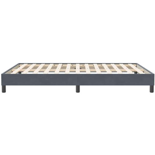 Box Spring krevet bez madraca tamno sivi 140x210 cm samt Slike