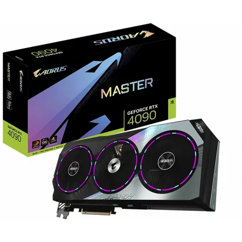 Gigabyte grafična kartica GeForce RTX 4090 MASTER 24G, 24GB GDDR6X, PCI-E 4.0