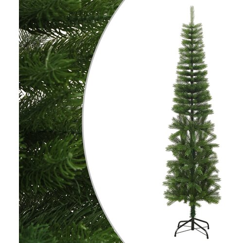 vidaXL Umjetno usko božićno drvce sa stalkom 240 cm PE Cijene