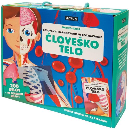 Učila Člove&amp;scaron;ko telo-knjiga in sestavljanka Slike