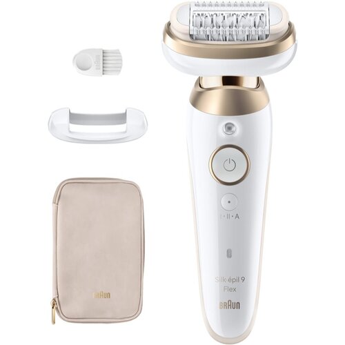 Braun Silk-&amp;eacute;pil 9 9011 epilator s popolnoma prilagodljivo glavo za noge, telo in podpazduhe 1 kos Slike