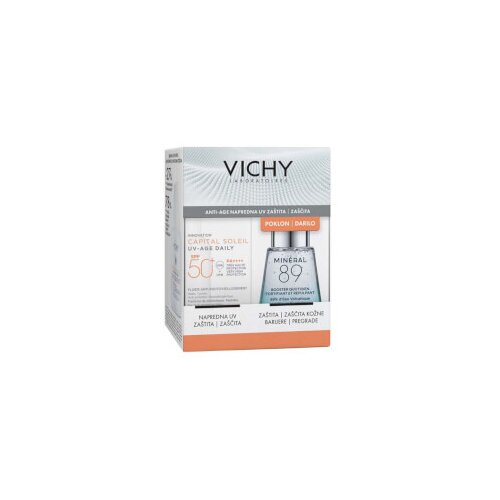 Vichy Capital Soleil Fluid protiv fotostarenja SPF50 + Mineral 89 booster PROMO Cijene