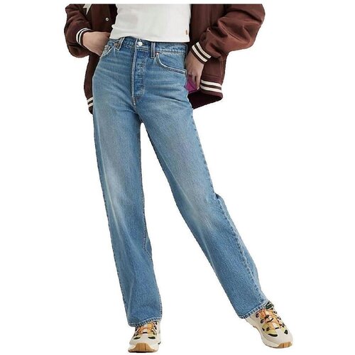 Levi's Jeans boyfriend Jean Ribcage Full Length Modra Cene