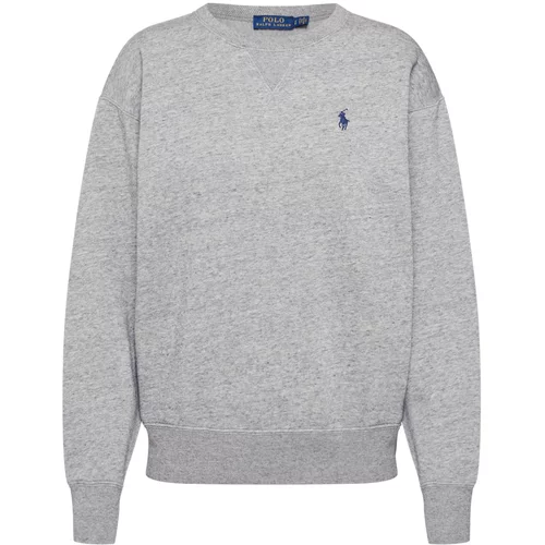 Polo Ralph Lauren Sweater majica 'LS PO-LONG SLEEVE-KNIT' siva