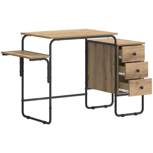  Stol s pohranom Hrast artisan 120 x 50 x 75 cm Slike