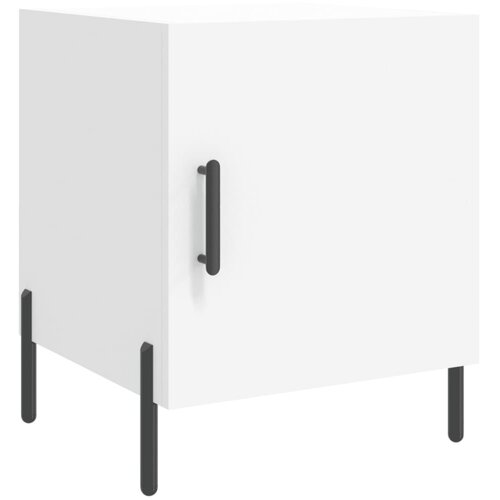 Maison Chic Nočna omarica - Nočna miza bela 40x40x50 cm inženirski les, (21688096) Slike