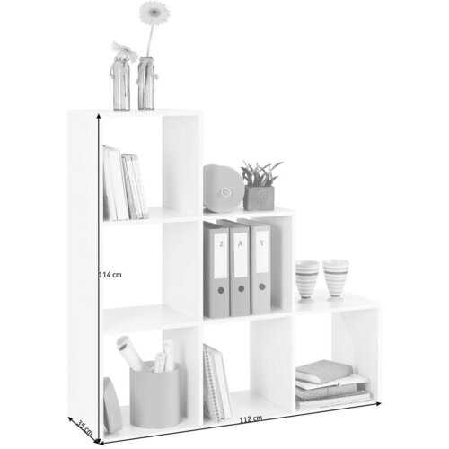 XORA REGAL 112/114/35 cm bela Slike