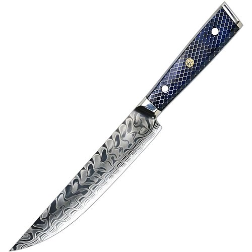  Damaskasti kuhinjski nož YU-37416 - Utility / Plava KP37416 Cene