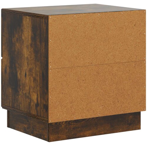  Noćni ormar s ladicama Dimljeni hrast 43 x 34,5 x 44,5 cm Slike