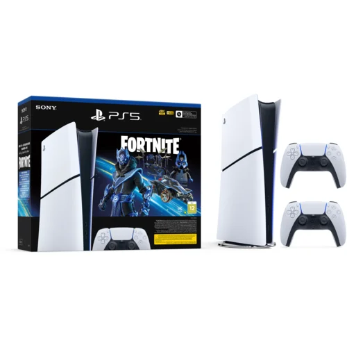 Playstation Igralna konzola 5 Slim Digital (Fortnite) in dodaten kontroler (bel)