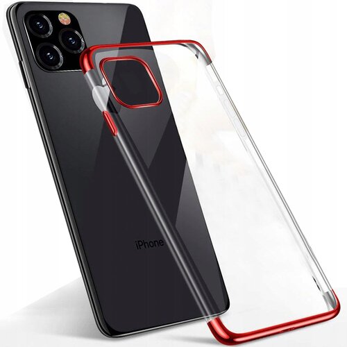 HURTEL Futrola Clear Color s obojenim rubom za Samsung Galaxy S21 Ultra 5G - Crvena Cijene