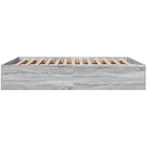  Okvir za krevet boja hrasta 150x200 cm od konstruiranog drva Slike
