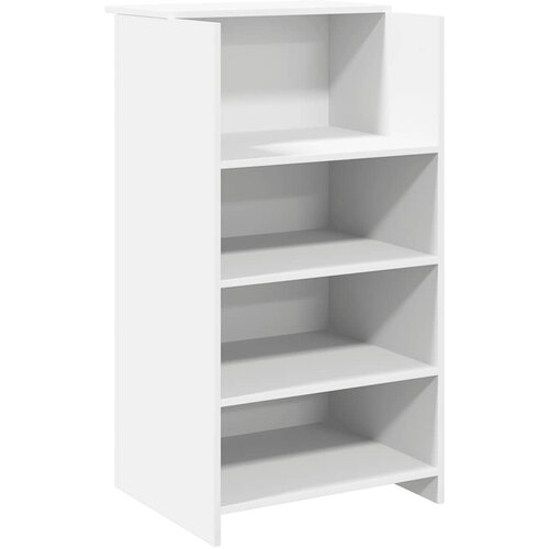  Recepcijski stol bijeli 135x50x103,5 cm izrađeno drvo Slike