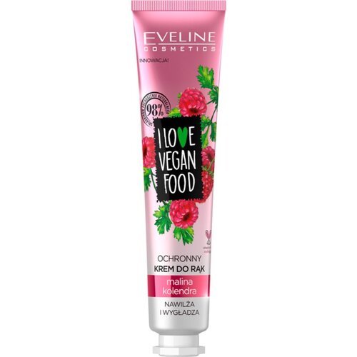 Eveline Cosmetics I Love Vegan Food vlažilna krema za roke z vonjem maline 50 ml Cene