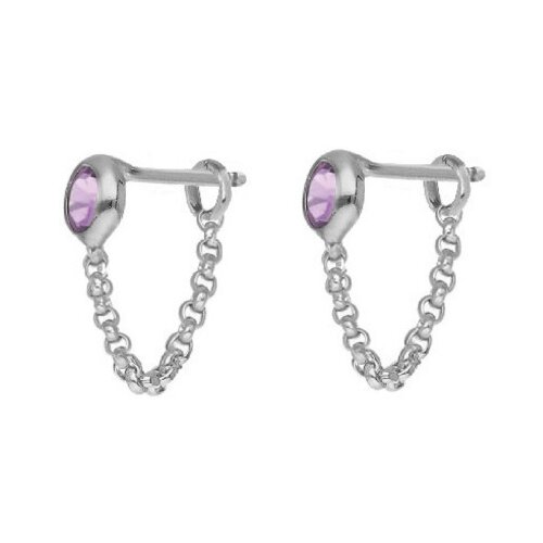  Ženske victoria cruz lis violet mindju&amp;Scaron;e sa swarovski ljubiČastim kristalom ( a3980-31ht ) Slike