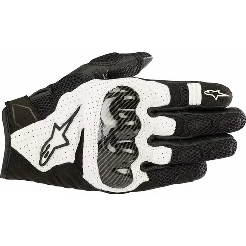 Alpinestars SMX-1 Air V2 Gloves Black/White M Motoristične rokavice