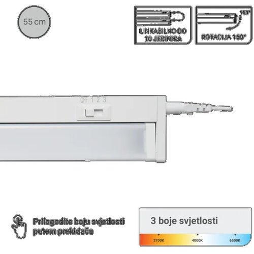  Led svjetiljka Green Tech za ormare pomicna 3CCT 10W 55CM Cene