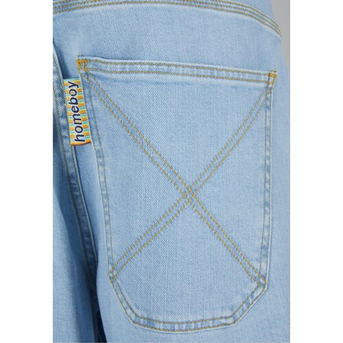 HOMEBOY Kavbojke moder denim / temno oranžna Slike