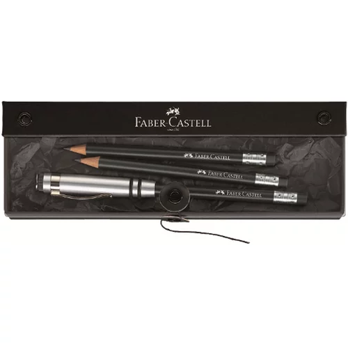 Faber-castell Darilni pisalni set Faber-Castell, svinčnik Perfect, črn